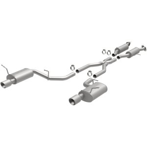 Dodge Durango Performance Exhaust - Rear - Magnaflow - Street Series Cat-Back, Dual Split Rear Exit, 4in Polished Tips, 2.5in Piping, Stainless Steel - Polished - `11-`25