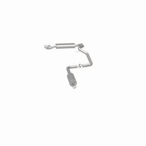 Ford Focus Performance Exhaust - Passenger Side Rear - Magnaflow - Street Series Cat-Back, Single Straight Passenger-Side Rear Exit, 2.25 in mandrel-bent piping, dual straight-through mufflers, 3 in polished dual-wall angle-cut tip, stainless steel - Poli