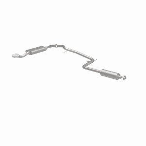 Ford Focus Performance Exhaust - Passenger Side Rear - Magnaflow - Street Series Cat-Back, Single Straight Passenger-Side Rear Exit, 2.25 in mandrel-bent piping, dual straight-through mufflers, 3 in polished dual-wall angle-cut tip, stainless steel - Poli