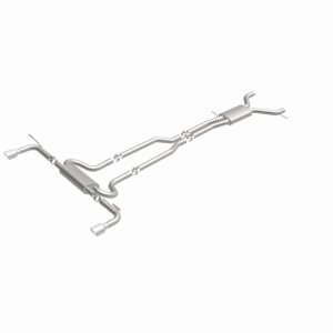 Audi Q7 Performance Exhaust - Rear - Magnaflow - Touring Series Cat-Back, Dual Split Rear Exit, 2.5 in. Mandrel-Bent 409 Stainless, Polished 4 in. Tips - Polished - `07-`15