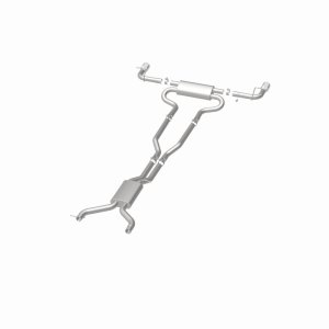 Audi Q7 Performance Exhaust - Rear - Magnaflow - Touring Series Cat-Back, Dual Split Rear Exit, 2.5 in. Mandrel-Bent 409 Stainless, Polished 4 in. Tips - Polished - `07-`15