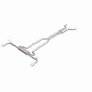 Audi Q7 Performance Exhaust - Rear - Magnaflow - Touring Series Cat-Back, Dual Split Rear Exit, 2.5 in. Mandrel-Bent 409 Stainless, Polished 4 in. Tips - Polished - `07-`15