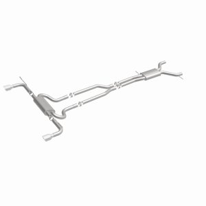 Audi Q7 Performance Exhaust - Rear - Magnaflow - Touring Series Cat-Back, Dual Split Rear Exit, 2.5 in. Mandrel-Bent 409 Stainless, Polished 4 in. Tips - Polished - `07-`15