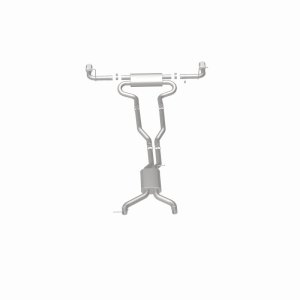 Audi Q7 Performance Exhaust - Rear - Magnaflow - Touring Series Cat-Back, Dual Split Rear Exit, 2.5 in. Mandrel-Bent 409 Stainless, Polished 4 in. Tips - Polished - `07-`15