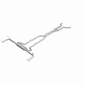 Audi Q7 Performance Exhaust - Rear - Magnaflow - Touring Series Cat-Back, Dual Split Rear Exit, 2.5 in. Mandrel-Bent 409 Stainless, Polished 4 in. Tips - Polished - `07-`15