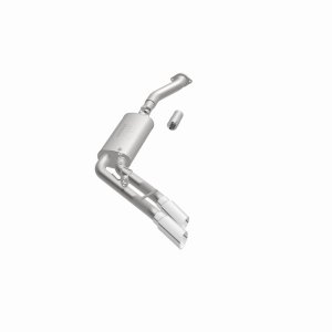 Ford F-150 Performance Exhaust - Rear - Magnaflow - Street Series Cat-Back, Dual Same Side Exit (Before Passenger Rear Tire), Stainless Steel, Polished Tips - Polished - `11-`14