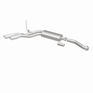 Ford F-150 Performance Exhaust - Rear - Magnaflow - Street Series Cat-Back, Dual Same Side Exit (Before Passenger Rear Tire), Stainless Steel, Polished Tips - Polished - `11-`14
