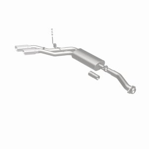 Ford F-150 Performance Exhaust - Rear - Magnaflow - Street Series Cat-Back, Dual Same Side Exit (Before Passenger Rear Tire), Stainless Steel, Polished Tips - Polished - `11-`14
