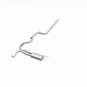 Mazda 3 Performance Exhaust - Single Straight Driver Side Rear - Magnaflow - Cat Back - `10-`13