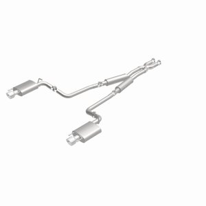 Cadillac CTS Performance Exhaust - Rear - Magnaflow - Street Series Cat-Back, Dual Split Rear Exit, Stainless Steel - Polished - `10-`14