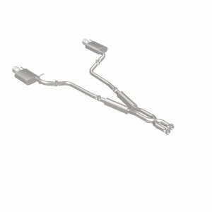 Cadillac CTS Performance Exhaust - Rear - Magnaflow - Street Series Cat-Back, Dual Split Rear Exit, Stainless Steel - Polished - `10-`14