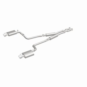 Cadillac CTS Performance Exhaust - Rear - Magnaflow - Street Series Cat-Back, Dual Split Rear Exit, Stainless Steel - Polished - `10-`14