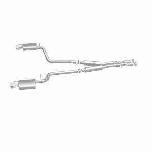 Cadillac CTS Performance Exhaust - Rear - Magnaflow - Street Series Cat-Back, Dual Split Rear Exit, Stainless Steel - Polished - `10-`14