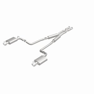 Cadillac CTS Performance Exhaust - Rear - Magnaflow - Street Series Cat-Back, Dual Split Rear Exit, Stainless Steel - Polished - `10-`14