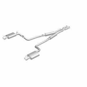 Cadillac CTS Performance Exhaust - Rear - Magnaflow - Street Series Cat-Back, Dual Split Rear Exit, Stainless Steel - Polished - `10-`14