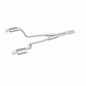 Cadillac CTS Performance Exhaust - Rear - Magnaflow - Street Series Cat-Back, Dual Split Rear Exit, Stainless Steel - Polished - `10-`14