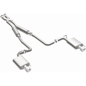 Cadillac CTS Performance Exhaust - Rear - Magnaflow - Street Series Cat-Back, Dual Split Rear Exit, Stainless Steel - Polished - `10-`14