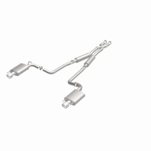 Cadillac CTS Performance Exhaust - Rear - Magnaflow - Street Series Cat-Back, Dual Split Rear Exit, Stainless Steel - Polished - `10-`14