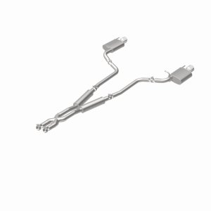 Cadillac CTS Performance Exhaust - Rear - Magnaflow - Street Series Cat-Back, Dual Split Rear Exit, Stainless Steel - Polished - `10-`14