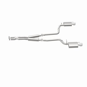 Cadillac CTS Performance Exhaust - Rear - Magnaflow - Street Series Cat-Back, Dual Split Rear Exit, Stainless Steel - Polished - `10-`14