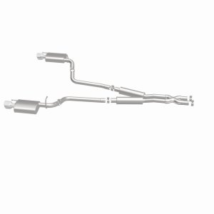Cadillac CTS Performance Exhaust - Rear - Magnaflow - Street Series Cat-Back, Dual Split Rear Exit, Stainless Steel - Polished - `10-`14