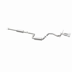 Ford Focus Performance Exhaust - Rear - Magnaflow - Street Series Cat-Back, Dual Center Rear Exit, Stainless Steel, 2.5 in Piping, 4.5 in Polished Tips - Polished - `13-`18