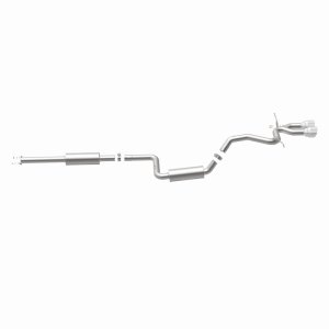 Ford Focus Performance Exhaust - Rear - Magnaflow - Street Series Cat-Back, Dual Center Rear Exit, Stainless Steel, 2.5 in Piping, 4.5 in Polished Tips - Polished - `13-`18