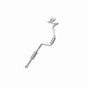 Ford Focus Performance Exhaust - Rear - Magnaflow - Street Series Cat-Back, Dual Center Rear Exit, Stainless Steel, 2.5 in Piping, 4.5 in Polished Tips - Polished - `13-`18