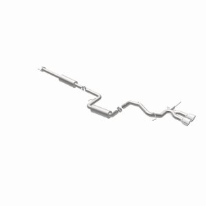 Ford Focus Performance Exhaust - Rear - Magnaflow - Street Series Cat-Back, Dual Center Rear Exit, Stainless Steel, 2.5 in Piping, 4.5 in Polished Tips - Polished - `13-`18