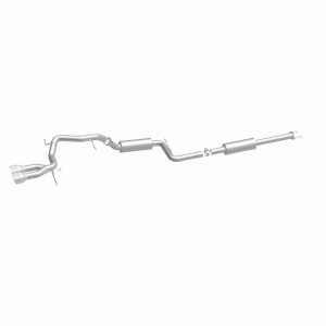 Ford Focus Performance Exhaust - Rear - Magnaflow - Street Series Cat-Back, Dual Center Rear Exit, Stainless Steel, 2.5 in Piping, 4.5 in Polished Tips - Polished - `13-`18