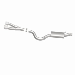 Volkswagen Golf R Performance Exhaust - Rear - Magnaflow - Touring Series Cat-Back, Dual Center Rear Exit, Stainless Steel, 3in Piping, 4in Polished Tips - Polished - `12-`13