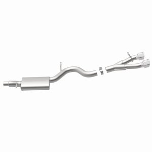 Volkswagen Golf R Performance Exhaust - Rear - Magnaflow - Touring Series Cat-Back, Dual Center Rear Exit, Stainless Steel, 3in Piping, 4in Polished Tips - Polished - `12-`13