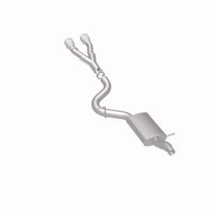 Volkswagen Golf R Performance Exhaust - Rear - Magnaflow - Touring Series Cat-Back, Dual Center Rear Exit, Stainless Steel, 3in Piping, 4in Polished Tips - Polished - `12-`13