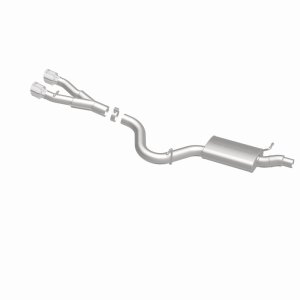 Volkswagen Golf R Performance Exhaust - Rear - Magnaflow - Touring Series Cat-Back, Dual Center Rear Exit, Stainless Steel, 3in Piping, 4in Polished Tips - Polished - `12-`13
