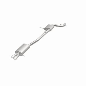 Volkswagen Jetta Performance Exhaust - Rear - Magnaflow - Touring Series Cat-Back, Dual Straight Driver Side Exit, Stainless Steel, 3 in Polished Tips - Polished - `12-`18