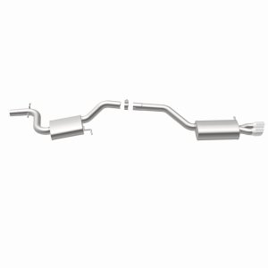 Volkswagen Jetta Performance Exhaust - Rear - Magnaflow - Touring Series Cat-Back, Dual Straight Driver Side Exit, Stainless Steel, 3 in Polished Tips - Polished - `12-`18