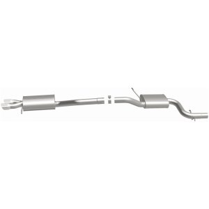Volkswagen Jetta Performance Exhaust - Rear - Magnaflow - Touring Series Cat-Back, Dual Straight Driver Side Exit, Stainless Steel, 3 in Polished Tips - Polished - `12-`18