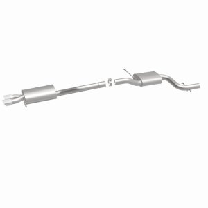 Volkswagen Jetta Performance Exhaust - Rear - Magnaflow - Touring Series Cat-Back, Dual Straight Driver Side Exit, Stainless Steel, 3 in Polished Tips - Polished - `12-`18