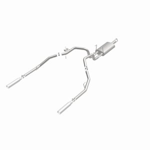 Dodge Ram 1500 Performance Exhaust - Rear - Magnaflow - Cat Back, Dual Split Rear Exit, Street Series - Polished - `09-`13