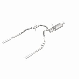 Dodge Ram 1500 Performance Exhaust - Rear - Magnaflow - Cat Back, Dual Split Rear Exit, Street Series - Polished - `09-`13