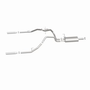 Dodge Ram 1500 Performance Exhaust - Rear - Magnaflow - Cat Back, Dual Split Rear Exit, Street Series - Polished - `09-`13