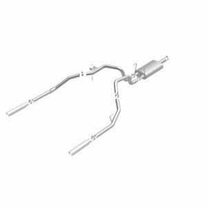 Dodge Ram 1500 Performance Exhaust - Rear - Magnaflow - Cat Back, Dual Split Rear Exit, Street Series - Polished - `09-`13