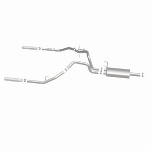 Dodge Ram 1500 Performance Exhaust - Rear - Magnaflow - Cat Back, Dual Split Rear Exit, Street Series - Polished - `09-`13