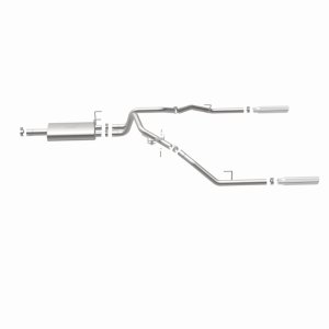 Dodge Ram 1500 Performance Exhaust - Rear - Magnaflow - Cat Back, Dual Split Rear Exit, Street Series - Polished - `09-`13