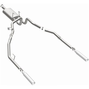 Dodge Ram 1500 Performance Exhaust - Rear - Magnaflow - Cat Back, Dual Split Rear Exit, Street Series - Polished - `09-`13