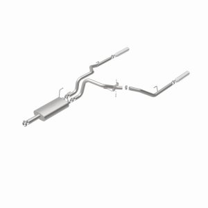 Dodge Ram 1500 Performance Exhaust - Rear - Magnaflow - Cat Back, Dual Split Rear Exit, Street Series - Polished - `09-`13