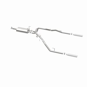 Dodge Ram 1500 Performance Exhaust - Rear - Magnaflow - Cat Back, Dual Split Rear Exit, Street Series - Polished - `09-`13