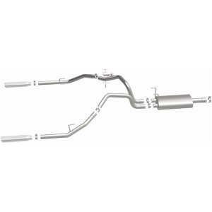 Dodge Ram 1500 Performance Exhaust - Rear - Magnaflow - Cat Back, Dual Split Rear Exit, Street Series - Polished - `09-`13