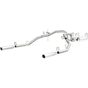 Dodge Ram 1500 Performance Exhaust - Rear - Magnaflow - Cat Back, Dual Split Rear Exit, Street Series - Polished - `09-`13