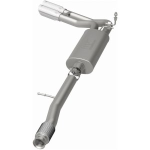 Chevrolet Silverado Performance Exhaust - Same Side Before Passenger Rear Tire - Magnaflow - Street Series Cat-Back - Polished - 2014